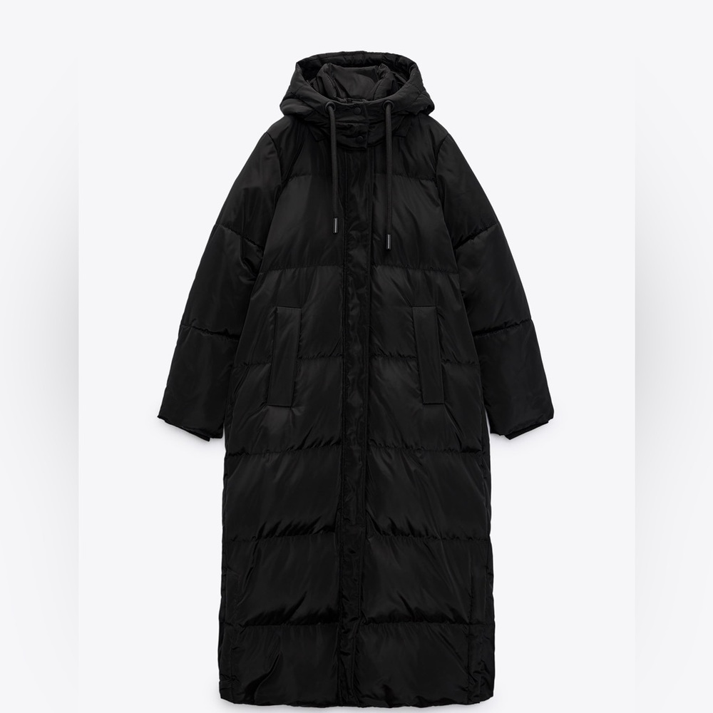 Zara feather and down coat